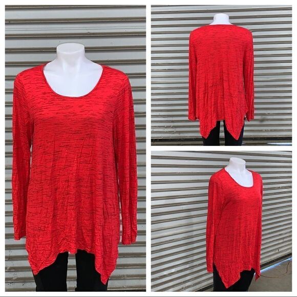 🛍️Bass red handkerchief top   - Picture 1 of 8